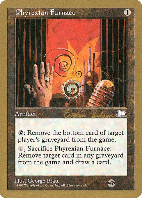 Phyrexian Furnace, carta Magic di tipo Artifact illustrata da George Pratt