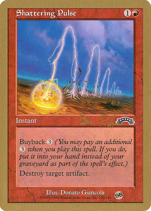 Shattering Pulse, carta Magic di tipo Instant illustrata da Donato Giancola