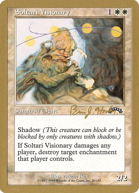 Soltari Visionary, carta Magic di tipo Creature — Soltari Cleric illustrata da Adam Rex
