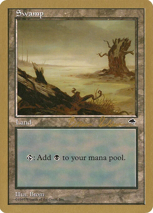 Swamp, carta Magic di tipo Basic Land — Swamp illustrata da Brom