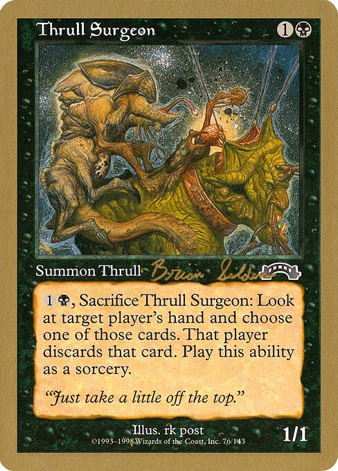 Thrull Surgeon, carta Magic di tipo Creature — Thrull illustrata da rk post