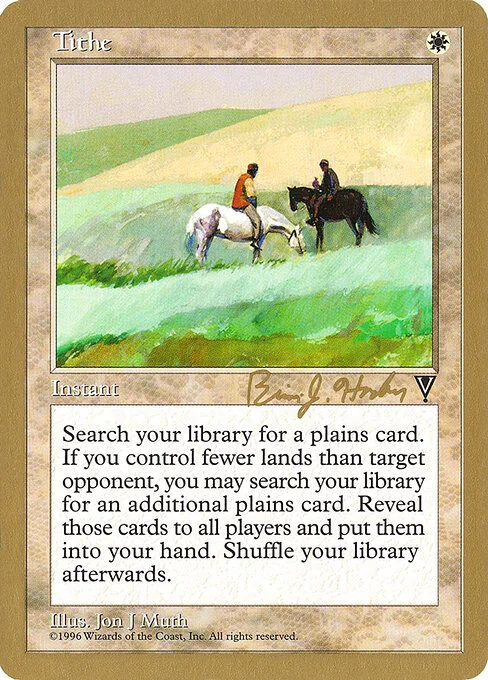 Tithe, carta Magic di tipo Instant illustrata da Jon J Muth