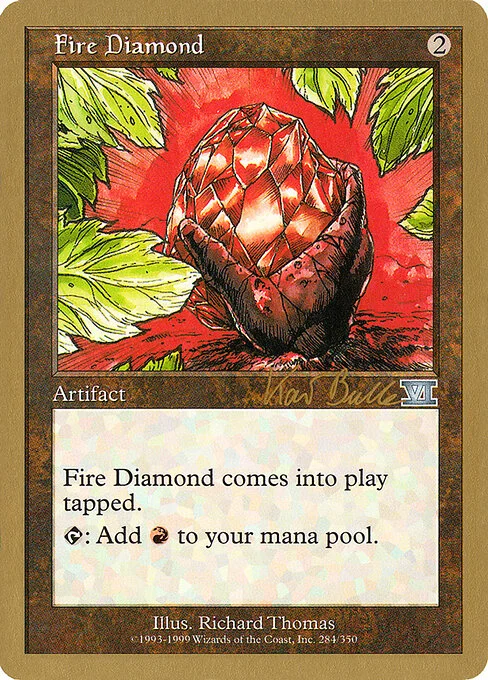 Fire Diamond, carta Magic di tipo Artifact illustrata da Richard Thomas