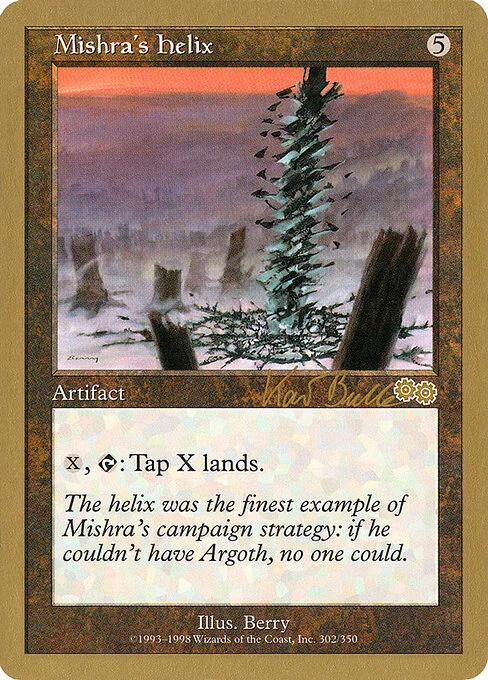 Mishra's Helix, carta Magic di tipo Artifact illustrata da Berry