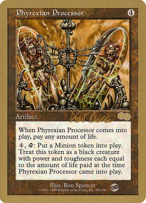 Phyrexian Processor, carta Magic di tipo Artifact illustrata da Ron Spencer