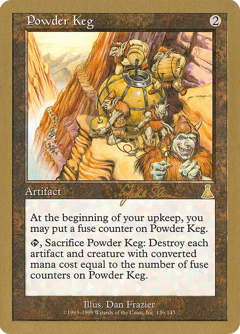 Powder Keg, carta Magic di tipo Artifact illustrata da Dan Frazier