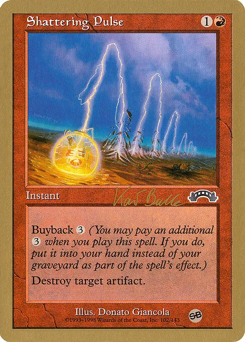 Shattering Pulse, carta Magic di tipo Instant illustrata da Donato Giancola