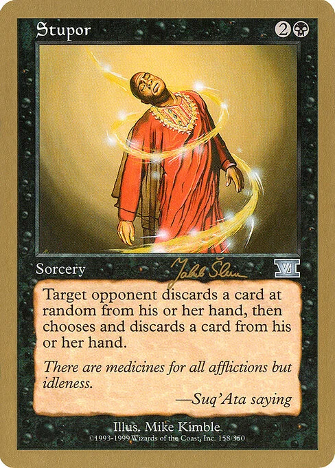 Stupor, carta Magic di tipo Sorcery illustrata da Mike Kimble