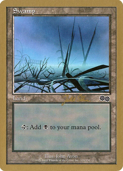 Swamp, carta Magic di tipo Basic Land — Swamp illustrata da John Avon