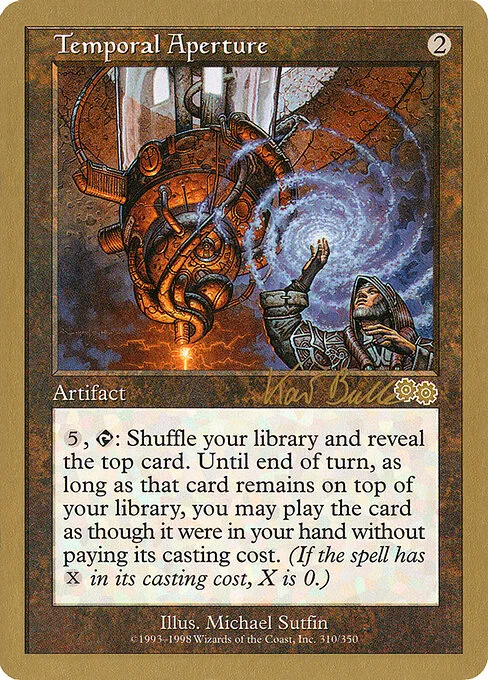 Temporal Aperture, carta Magic di tipo Artifact illustrata da Michael Sutfin