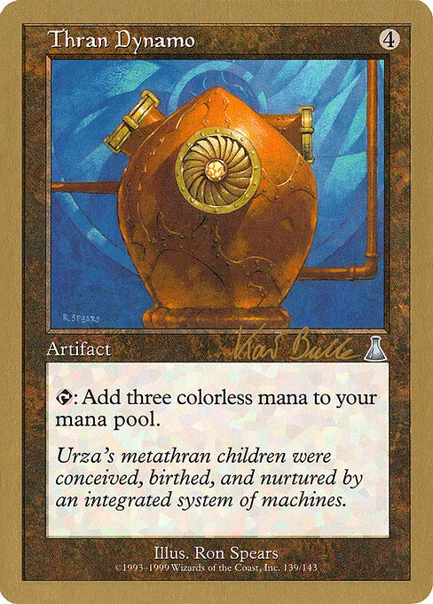 Thran Dynamo, carta Magic di tipo Artifact illustrata da Ron Spears