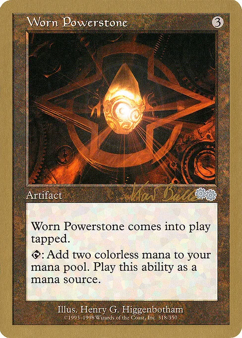 Worn Powerstone, carta Magic di tipo Artifact illustrata da Henry G. Higginbotham