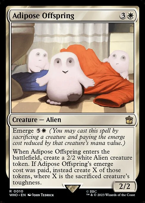 Adipose Offspring, carta Magic di tipo Creature — Alien illustrata da John Tedrick