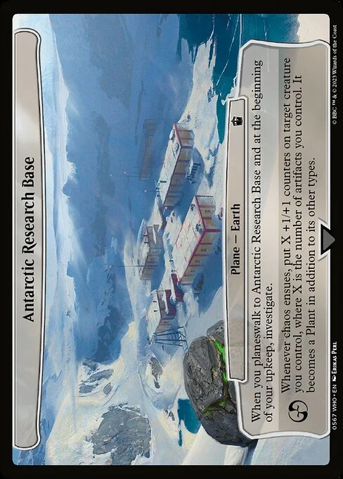 Antarctic Research Base, carta Magic di tipo Plane — Earth illustrata da Erikas Perl