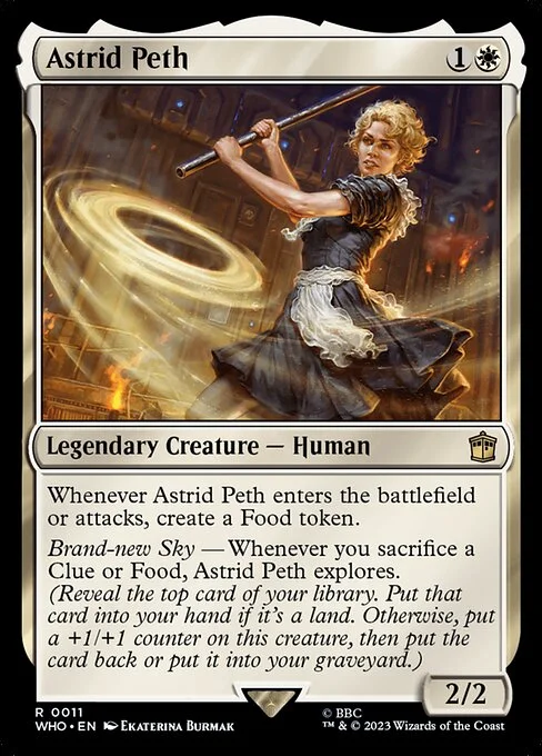 Astrid Peth, carta Magic di tipo Legendary Creature — Human illustrata da Ekaterina Burmak