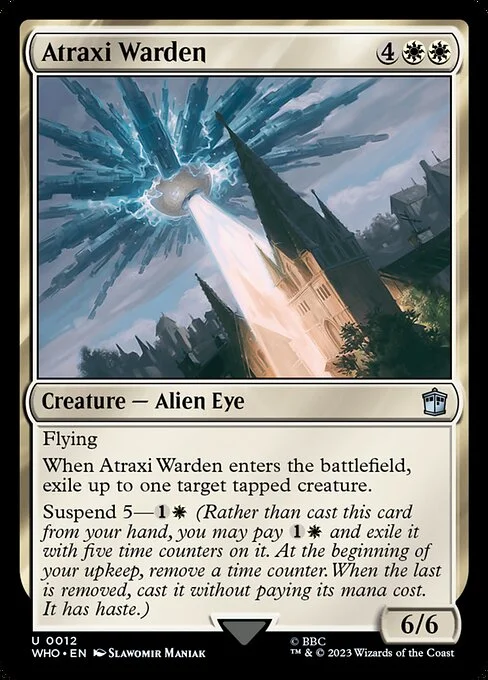 Atraxi Warden, carta Magic di tipo Creature — Alien Eye illustrata da Slawomir Maniak