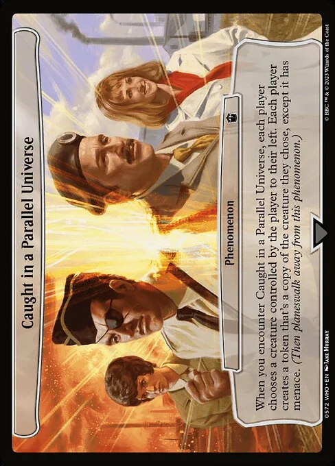 Caught in a Parallel Universe, carta Magic di tipo Phenomenon illustrata da Jake Murray