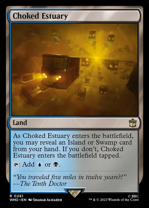 Choked Estuary, carta Magic di tipo Land illustrata da Shahab Alizadeh