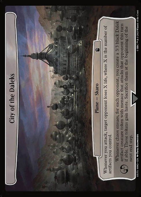City of the Daleks, carta Magic di tipo Plane — Skaro illustrata da Pavel Kolomeyets