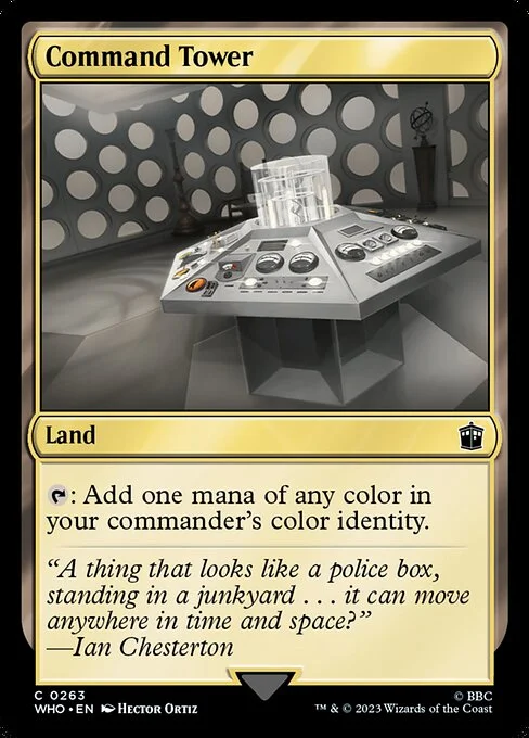 Command Tower, carta Magic di tipo Land illustrata da Hector Ortiz
