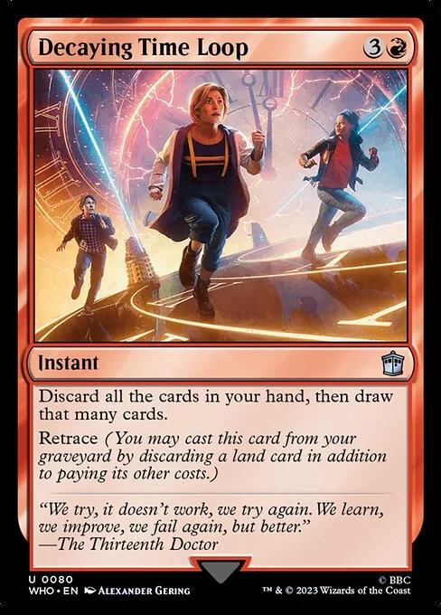 Decaying Time Loop, carta Magic di tipo Instant illustrata da Alexander Gering