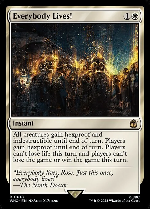 Everybody Lives!, carta Magic di tipo Instant illustrata da Alice Xia Zhang