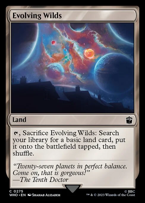 Evolving Wilds, carta Magic di tipo Land illustrata da Shahab Alizadeh