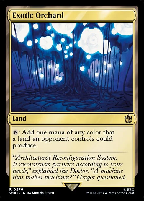 Exotic Orchard, carta Magic di tipo Land illustrata da Miklós Ligeti