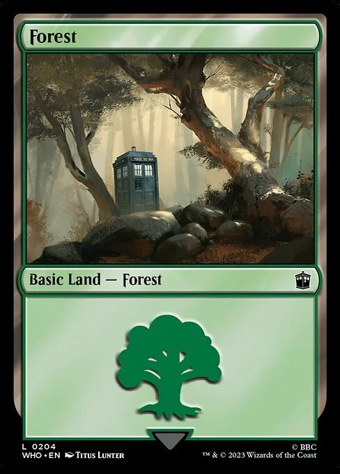 Forest, carta Magic di tipo Basic Land — Forest illustrata da Titus Lunter