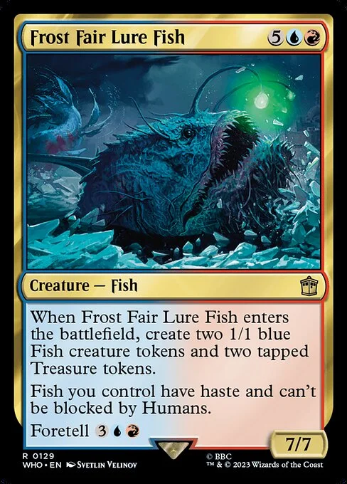 Frost Fair Lure Fish, carta Magic di tipo Creature — Fish illustrata da Svetlin Velinov