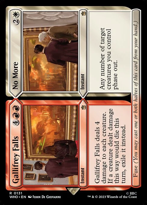 Gallifrey Falls // No More, carta Magic di tipo Instant // Instant illustrata da John Di Giovanni
