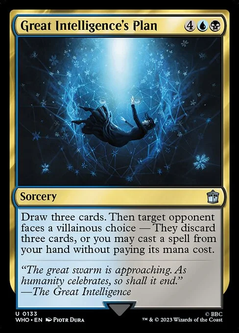 Great Intelligence's Plan, carta Magic di tipo Sorcery illustrata da Piotr Dura