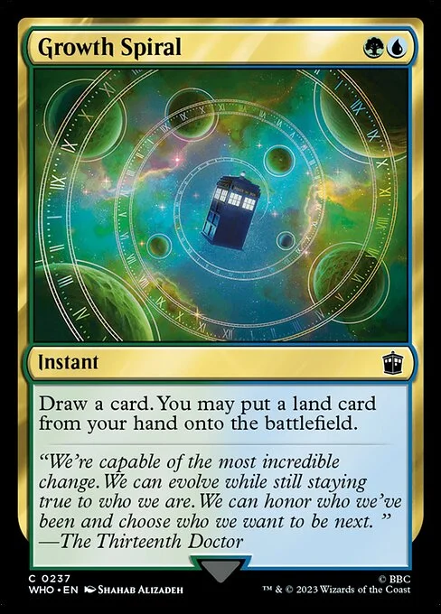 Growth Spiral, carta Magic di tipo Instant illustrata da Shahab Alizadeh