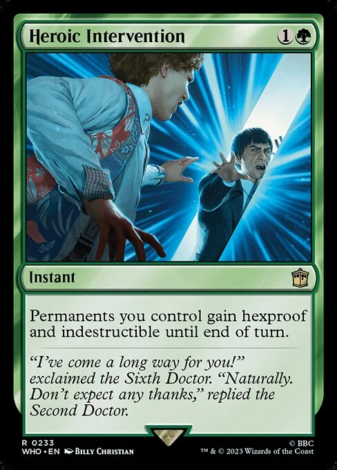 Heroic Intervention, carta Magic di tipo Instant illustrata da Billy Christian