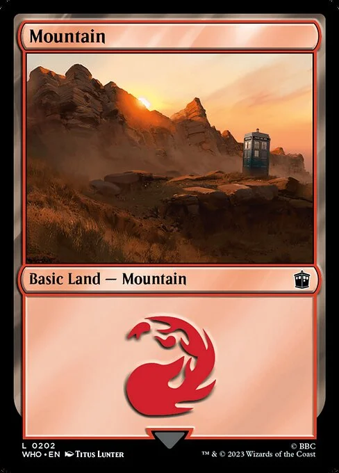 Mountain, carta Magic di tipo Basic Land — Mountain illustrata da Titus Lunter
