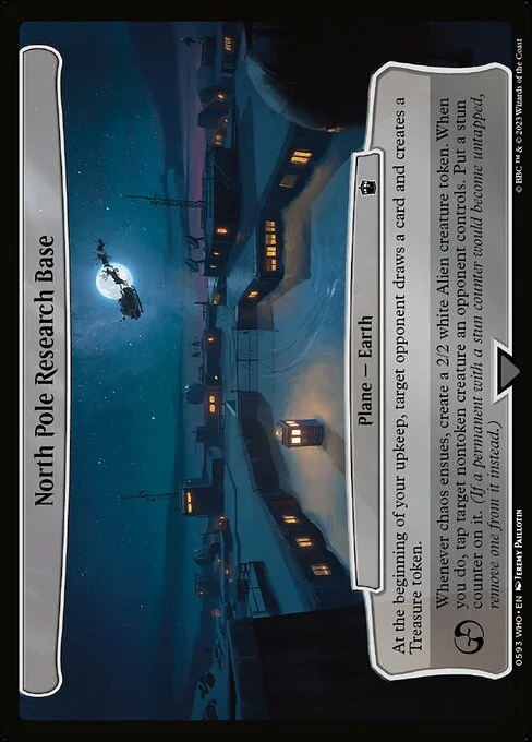 North Pole Research Base, carta Magic di tipo Plane — Earth illustrata da Jeremy Paillotin