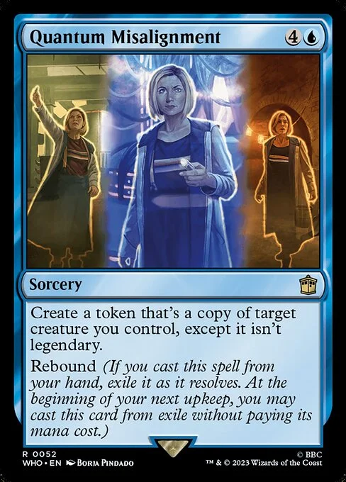 Quantum Misalignment, carta Magic di tipo Sorcery illustrata da Borja Pindado