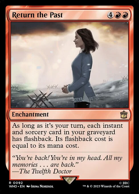 Return the Past, carta Magic di tipo Enchantment illustrata da Irina Nordsol