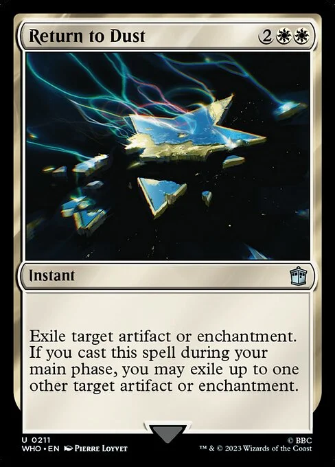 Return to Dust, carta Magic di tipo Instant illustrata da Pierre Loyvet
