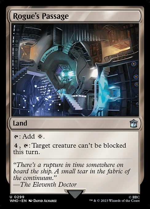 Rogue's Passage, carta Magic di tipo Land illustrata da David Álvarez