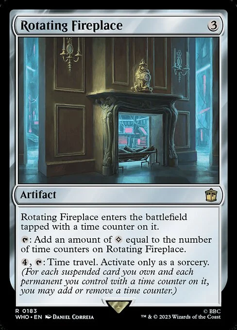 Rotating Fireplace, carta Magic di tipo Artifact illustrata da Daniel Correia