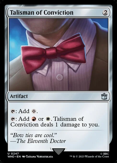Talisman of Conviction, carta Magic di tipo Artifact illustrata da Tatiana Veryayskaya