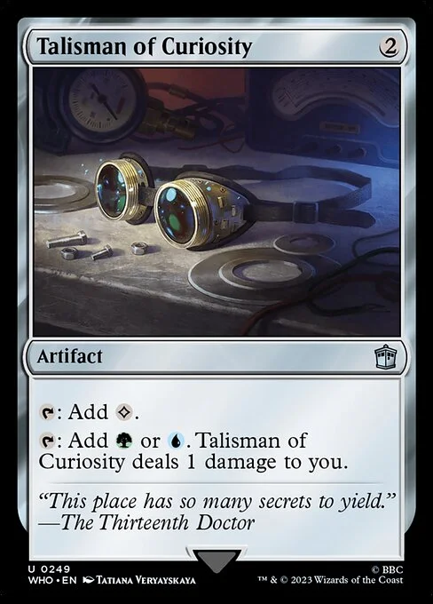 Talisman of Curiosity, carta Magic di tipo Artifact illustrata da Tatiana Veryayskaya