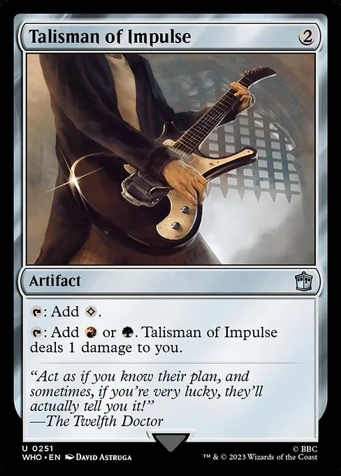 Talisman of Impulse, carta Magic di tipo Artifact illustrata da David Astruga