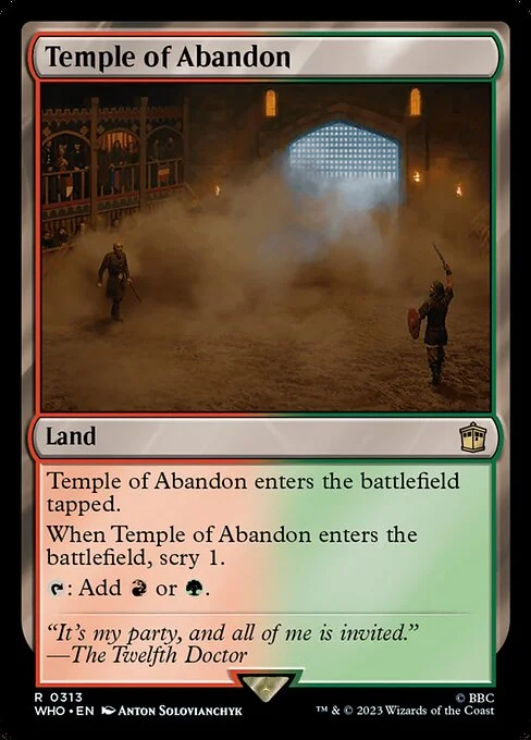 Temple of Abandon, carta Magic di tipo Land illustrata da Anton Solovianchyk