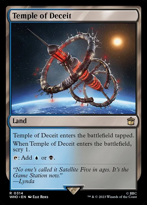 Temple of Deceit, carta Magic di tipo Land illustrata da Eliz Roxs