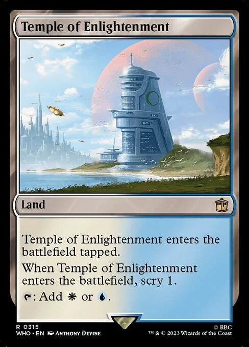 Temple of Enlightenment, carta Magic di tipo Land illustrata da Anthony Devine