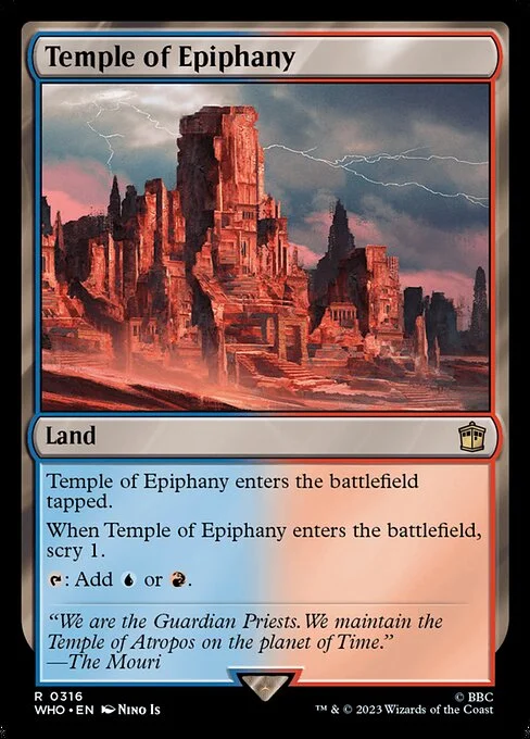 Temple of Epiphany, carta Magic di tipo Land illustrata da Nino Is