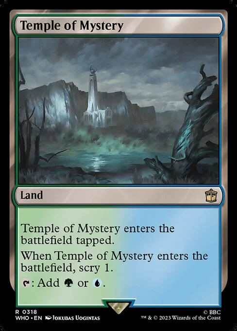 Temple of Mystery, carta Magic di tipo Land illustrata da Jokubas Uogintas