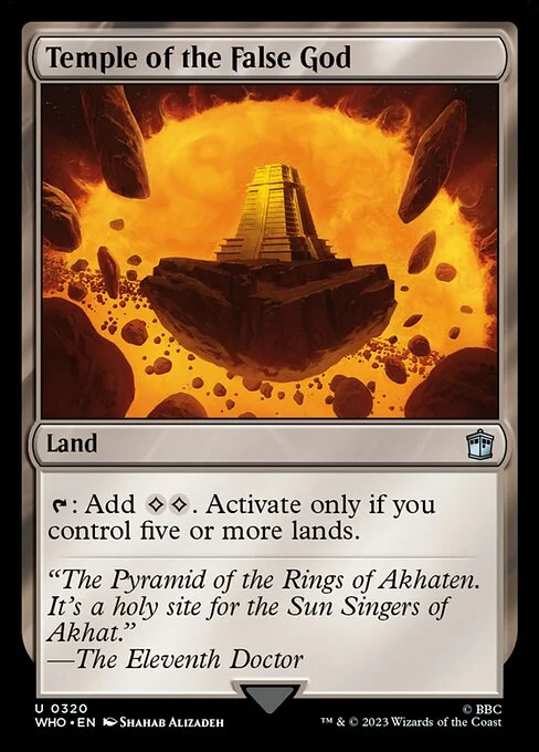 Temple of the False God, carta Magic di tipo Land illustrata da Shahab Alizadeh